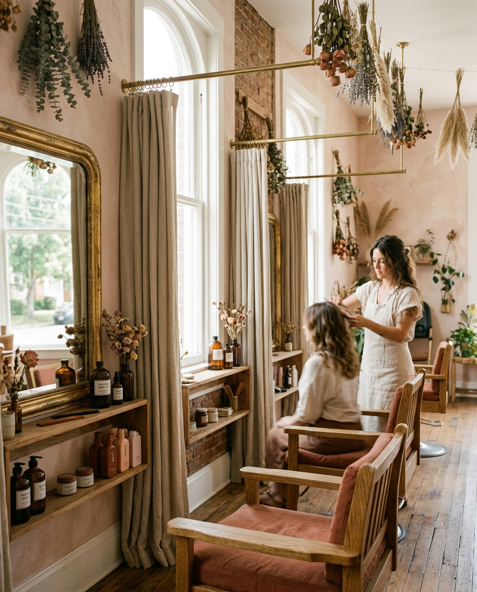 Cedar & Thread salon interior